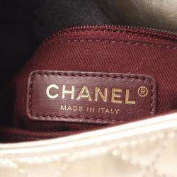 مملوكة مسبقًا Chanel Coco Handle Metallic Silver Leather Top Handle Bag