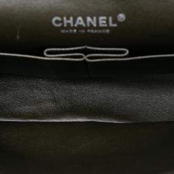 مملوكة مسبقًا Chanel Black Medium Classic Tricolor Lambskin Double Flap