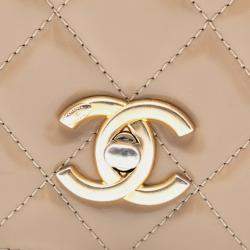 Pre Owned Chanel Brown Mini Shiny Calfskin My Sweet CC Flap