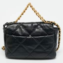 مملوكة مسبقًا Chanel 19 Large Black Quilted Leather Flap Bag