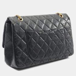 مملوكة مسبقًا Chanel Reissue 2.55 Black Calf Leather Shoulder Bag