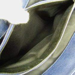 Pre Owned حقيبة كتف شانيل ماتيلسي سلسلة عجول محبب زرقاء