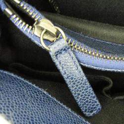 Pre Owned حقيبة كتف شانيل ماتيلسي سلسلة عجول محبب زرقاء