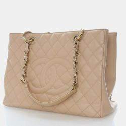 Pre Owned Chanel Caviar Grand Shopping Tote