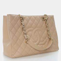 Pre Owned Chanel Caviar Grand Shopping Tote