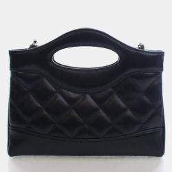 مملوكة مسبقًا حقيبة تسوق شانيل نانو جلد العجل 31