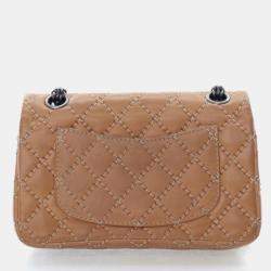 Pre Owned حقيبة شانيل فلاب ٢.٥٥ رييشو جلد الغنم صغيرة ٢٢٤