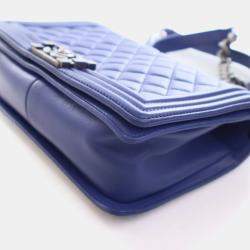 مملوكة مسبقًا Chanel Medium Lambskin Boy Bag