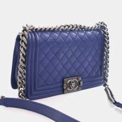 مملوكة مسبقًا Chanel Medium Lambskin Boy Bag