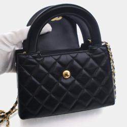 Pre Owned Chanel Nano Calfskin Kelly Shopper