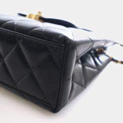 Pre Owned Chanel Nano Calfskin Kelly Shopper