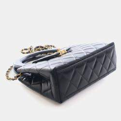 Pre Owned Chanel Nano Calfskin Kelly Shopper