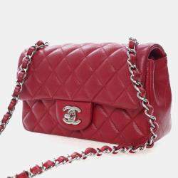 Pre Owned حقيبة شانيل صغيرة كافيار مستطيلة كلاسيكية غطاء علوي