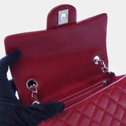 Pre Owned حقيبة شانيل صغيرة كافيار مستطيلة كلاسيكية غطاء علوي