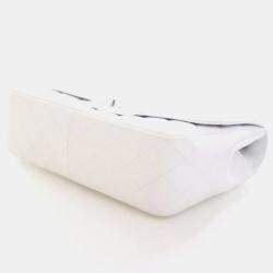 Pre Owned Chanel Jumbo Caviar Classic Single Flap Bag