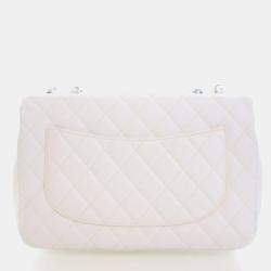 Pre Owned Chanel Jumbo Caviar Classic Single Flap Bag