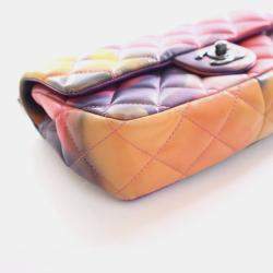 Pre Owned Chanel Mini Lambskin Flower Power Flap Bag