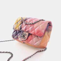 Pre Owned Chanel Mini Lambskin Flower Power Flap Bag