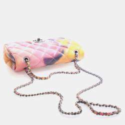 Pre Owned Chanel Mini Lambskin Flower Power Flap Bag