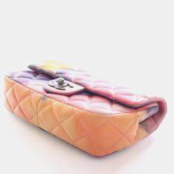 Pre Owned Chanel Mini Lambskin Flower Power Flap Bag