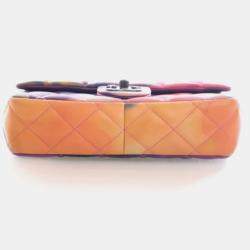 Pre Owned Chanel Mini Lambskin Flower Power Flap Bag