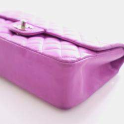 Pre Owned Chanel Vintage Medium Lambskin Classic Single Flap Bag