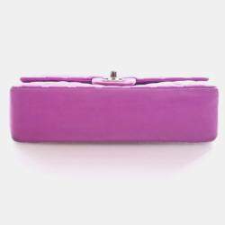 Pre Owned Chanel Vintage Medium Lambskin Classic Single Flap Bag