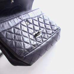 Pre Owned حقيبة شانيل كرمبلد جلد العجل ريإيشو 2.55 بقلاب 225