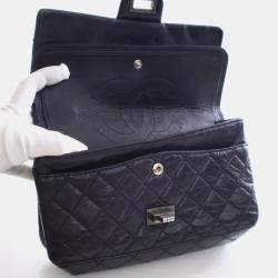 Pre Owned حقيبة شانيل كرمبلد جلد العجل ريإيشو 2.55 بقلاب 225