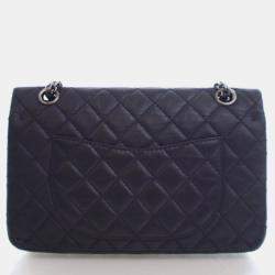 Pre Owned حقيبة شانيل كرمبلد جلد العجل ريإيشو 2.55 بقلاب 225