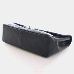 Pre Owned حقيبة شانيل قلاب كلاسيك مفرد جلد كافيار جامبو