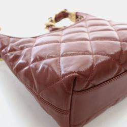 مملوكة مسبقًا حقيبة شانيل هوبو فانكي تاون جلد حمل مجعد صغيرة