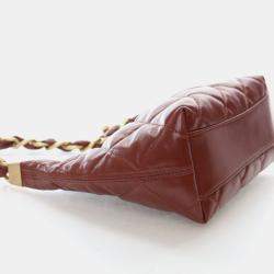 مملوكة مسبقًا حقيبة شانيل هوبو فانكي تاون جلد حمل مجعد صغيرة