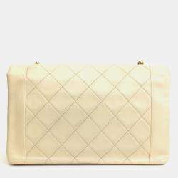 مملوكة مسبقًا حقيبة رفرف لامبسكين متوسطة قديمة شانيل ديانا