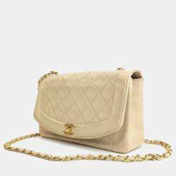 مملوكة مسبقًا حقيبة رفرف لامبسكين متوسطة قديمة شانيل ديانا