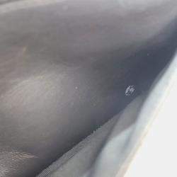 Pre Owned Chanel Striated Patent Classic Wallet On Chain (WOC)