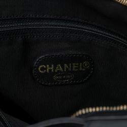مملوكة مسبقًا Chanel Black CC Embossed Leather Tote