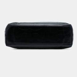 مملوكة مسبقًا Chanel Black CC Embossed Leather Tote