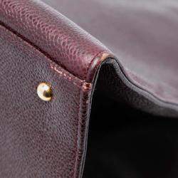 Pre Owned حقيبة شانيل CC توت كافيار أحمر