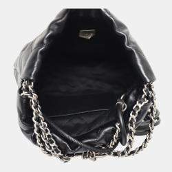 Pre Owned حقيبة شانيل ميني C22 جلد أسود