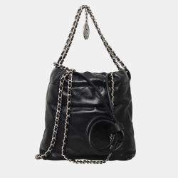 Pre Owned حقيبة شانيل ميني C22 جلد أسود