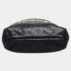 Pre Owned حقيبة شانيل ميني C22 جلد أسود