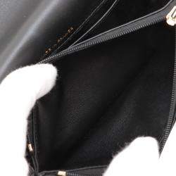 مملوكة مسبقًا Chanel Black CC Quilted Patent Top Handle Phone Holder with Chain