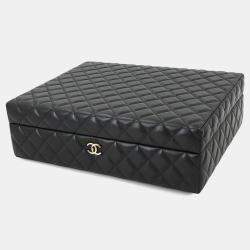 مملوكة مسبقًا Chanel Success Story Black Set Of 4 Mini Bags With Quilted Trunk