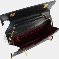 مملوكة مسبقًا Chanel Double CC Turn Lock Black Quilted Lambskin Shoulder Bag