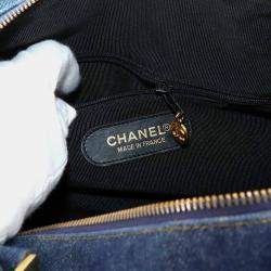 مملوكة مسبقًا Chanel CC Vintage Blue Denim Boston Bag