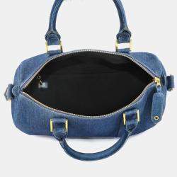 مملوكة مسبقًا Chanel CC Vintage Blue Denim Boston Bag