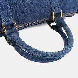 مملوكة مسبقًا Chanel CC Vintage Blue Denim Boston Bag