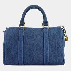 مملوكة مسبقًا Chanel CC Vintage Blue Denim Boston Bag