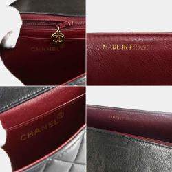 مملوكة مسبقًا Chanel Vintage Twin Flap Set Black Leather Handbags